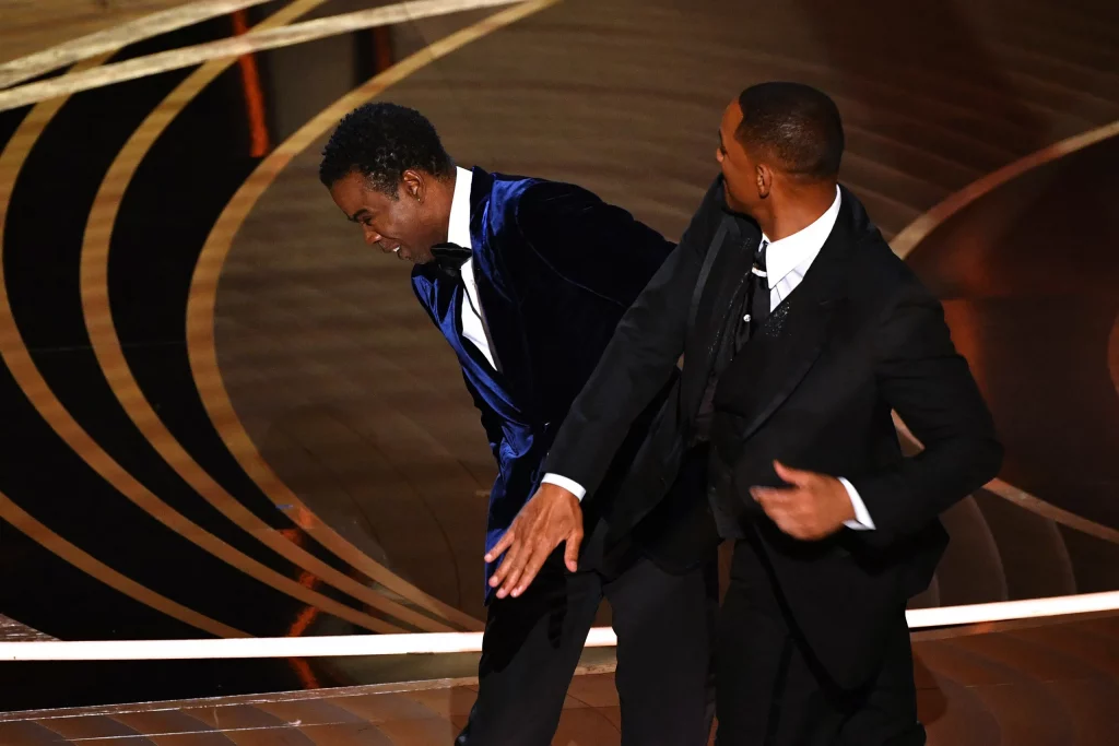 Will Smith slaps Chris Rock during Academy Awards 2022