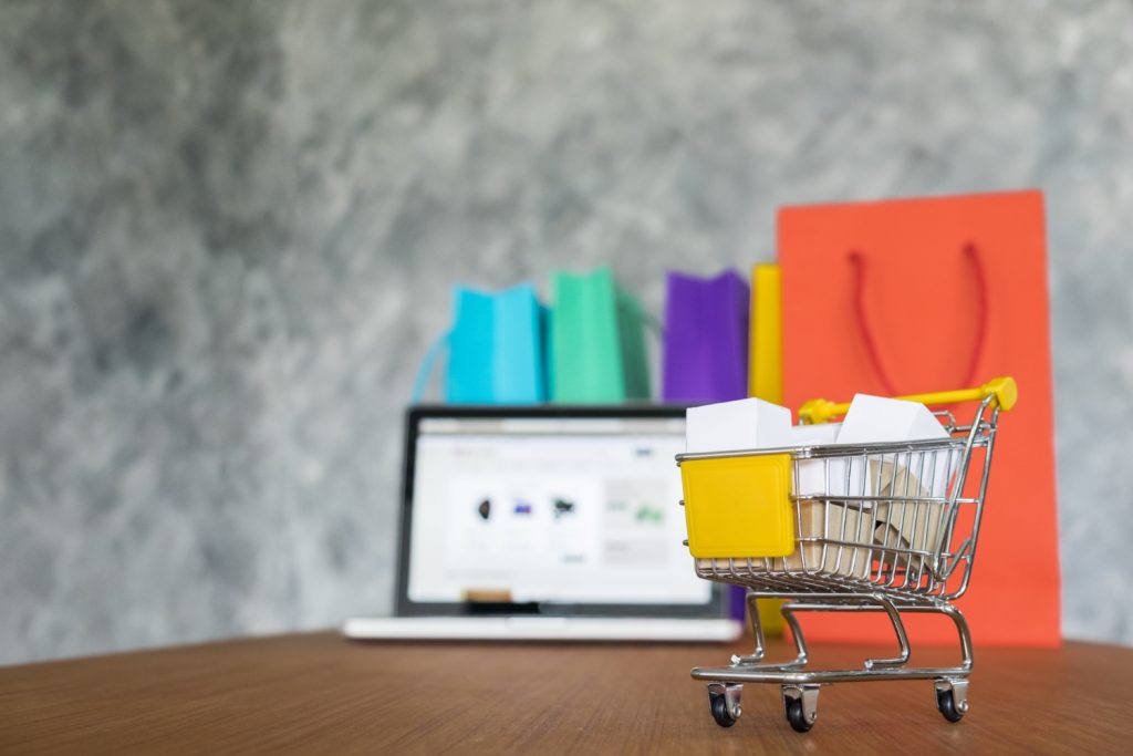 An online shopping cart